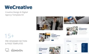 WeCreative – Digital Agency Elementor Template Kit