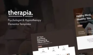 Therapia – Psychologist & Hypnotherapy Elementor Templates