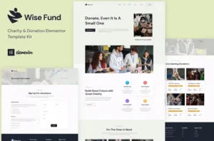 Wise Fund – Charity & Donation Elementor Template Kit