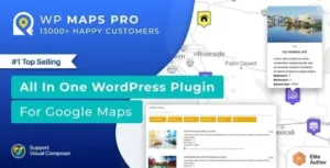 Advanced Google Maps Plugin for WordPress v6.0.0 – WP MAPS PRO