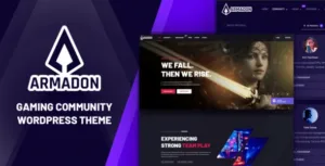 Armadon v1.2.1 – Gaming Community WordPress Theme