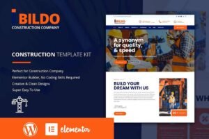 Bildo – Construction Elementor Template Kit