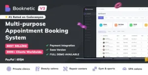Booknetic v4.6.0 (+Addons) – WordPress Booking Plugin for Appointment Scheduling