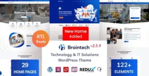 Braintech v2.6.8 – Technology & IT Solutions WordPress Theme