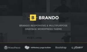 Brando v3.2 – Responsive and Multipurpose OnePage WordPress Theme