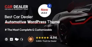 Car Dealer v6.2.0 – Automotive Responsive WordPress Theme