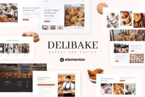 Delibake – Bakery and Pastry Elementor Template Kit