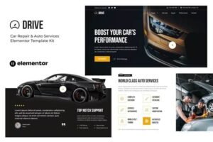 Drive – Car Repair & Auto Service Elementor Template Kit