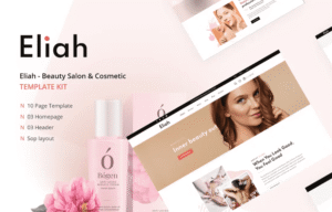 Eliah – Beauty Salon & Cosmetic Elementor Template Kit
