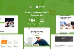 Fintar – Finance Management Elementor Template Kit