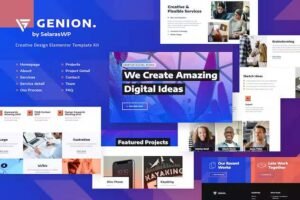 Genion – Creative Digital Agency Elementor Template Kit