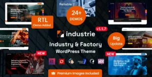 Industrie v1.3.0 – Factory & Industry WordPress Theme