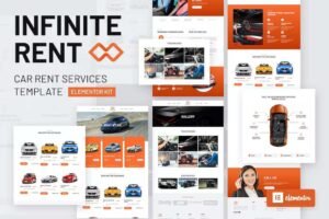 Infiniterent – Car Rental Elementor Template Kit