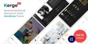 Kerge v4.1.0 – Resume WordPress Theme