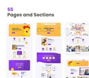 Kooki – Kindergarten Elementor Template Kit
