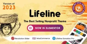 Lifeline v9.8.2 – NGO, Fund Raising and Charity WordPress Theme
