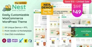 Nest v1.8.3 – Grocery Store WooCommerce WordPress Theme