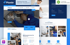 Plumbr – Plumbing Services Elementor Template Kit