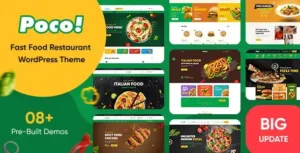 Poco v2.2.4 – Fast Food Restaurant WordPress Theme
