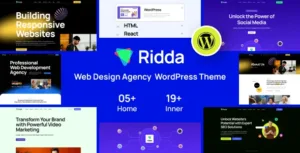Ridda v1.0.5 – Web Design Agency WordPress Theme