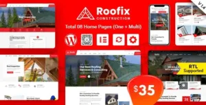 Roofix v2.2.3 – Roofing Services WordPress Theme