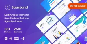 Saasland v3.6.9 – MultiPurpose WordPress Theme for Startup Business