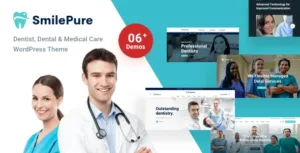 SmilePure v1.8.2 – Dental & Medical Care WordPress Theme