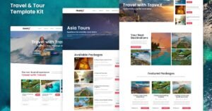 TraveX – Travel & Tour Agency Elementor Template Kit