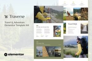 Traverse – Travel & Tour Agency Elementor Template Kit