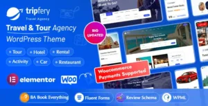 Tripfery v1.3.8 – Travel & Tour Booking WordPress Theme
