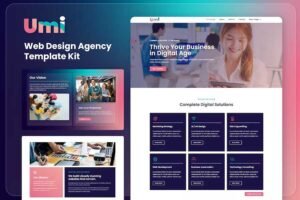 Umi – Web Design Agency Elementor Template Kit