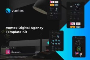 Vontex – Digital Agency Elementor Template Kit