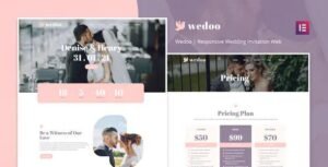 Wedoo – Online Wedding Invitation Elementor Template Kit