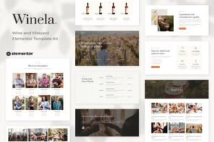 Winela – Wine and Vineyard Elementor Template Kit