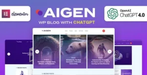 Aigen – AI Inspired WordPress Blog Theme 1.2