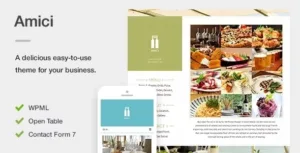 Amici – A Flexible & Responsive Restaurant or Cafe Theme for WordPress 1.1.3