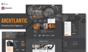 Archtlantic – Construction Agency Elementor Template Kit