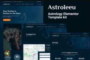 Astroleeu – Astrology & Numerology Elementor Template Kit
