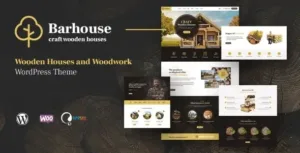 Barhouse – Wooden House Construction and Woodworks WordPress Theme 1.1.6