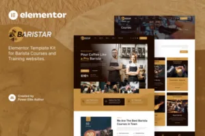 Baristar – Barista Courses & Training Elementor Template Kit