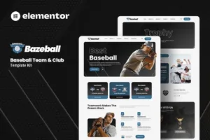 Bazeball – Sports Team Elementor Template Kit