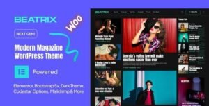 Beatrix – Modern Magazine WordPress Theme 1.0