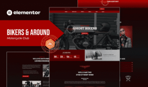 Bikers & Around – Motorcycle Club Elementor Template Kit