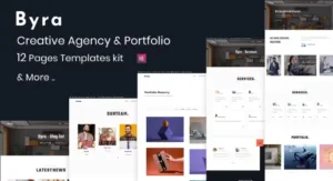 Byra – Creative Agency & Modern Portfolio Elementor Template Kit