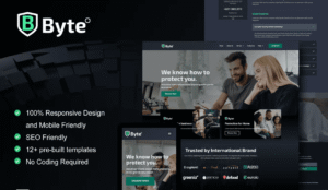 Byte – Cyber Security Business Elementor Template Kit