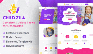 ChildZilla – Kindergarten & Childcare Elementor Template Kit