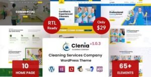 Clenia – Cleaning Services WordPress Theme 1.0.1