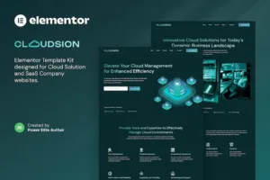 Cloudsion – Cloud Solution & SaaS Company Elementor Template Kit