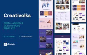 Creativolks – Creative & Business Agency Elementor Template Kit