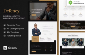 Defency – Law Firm & Lawyer Elementor Template Kit
